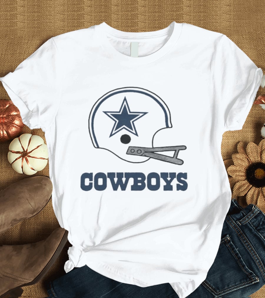 Dallas Cowboys Star Emblem Helmet Cowboys T-Shirt