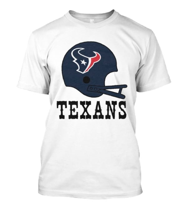 Houston Texans Big Helmet Texans Football Team T-Shirt