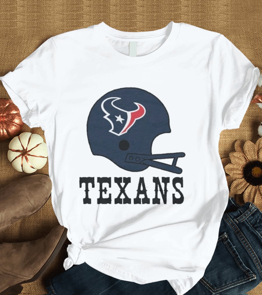 Houston Texans Big Helmet Texans Football Team T-Shirt