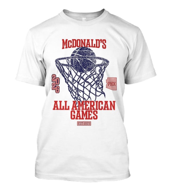 McDonald's All American Games 2026 Phoenix Basketball Event T-Shirt
