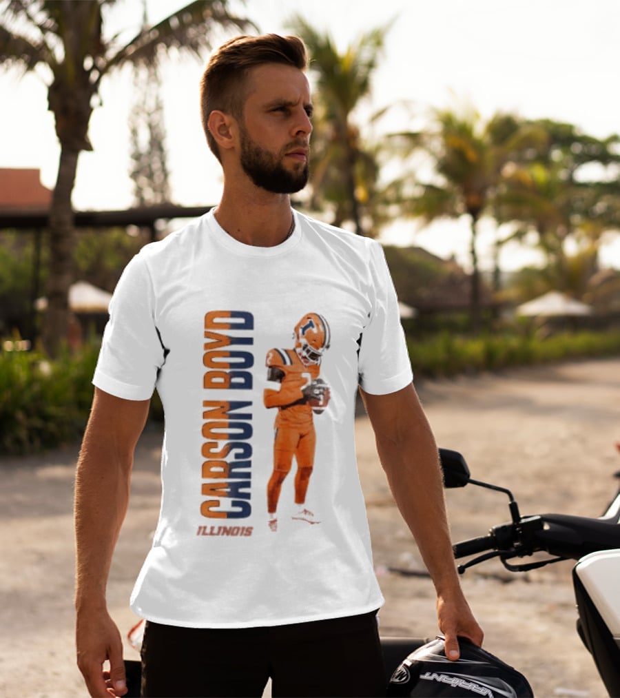 Carson Boyd Illinois Fighting Illini Player Football T-Shirt