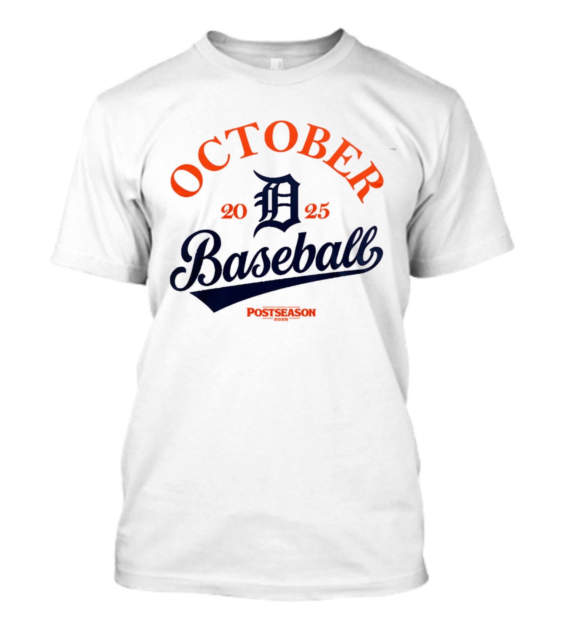 Detroit Tigers October Baseball Postseason 2025 T-Shirt