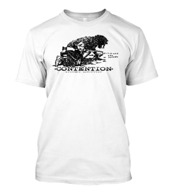 Contention Crosshairs Evil Greed Rage Against Authority T-Shirt
