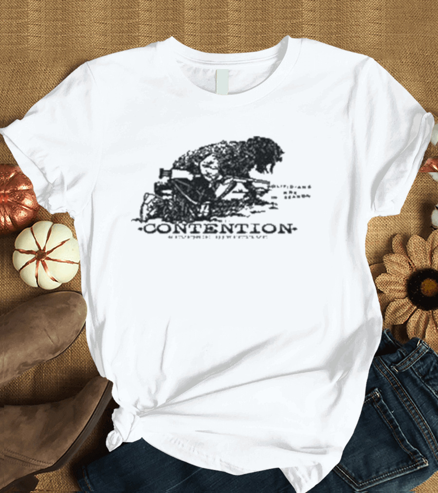 Contention Crosshairs Evil Greed Rage Against Authority T-Shirt