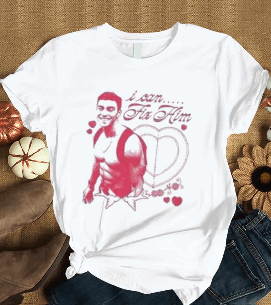 Luigi Mangione I Can Fix Him Heart And Roses T-Shirt