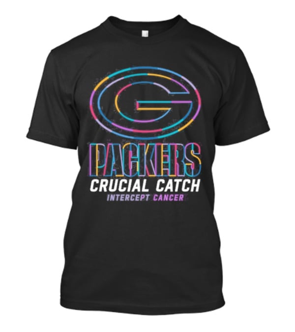 Green Bay Packers Crucial Catch Intercept Cancer Empowering Change T-Shirt