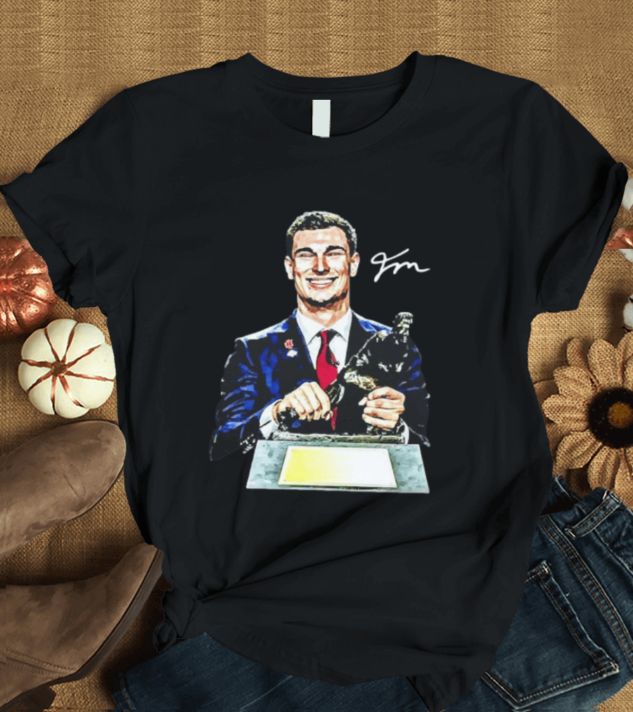 Heismandoza Fernando Mendoza Indiana Hoosiers Autograph Football Star T-Shirt