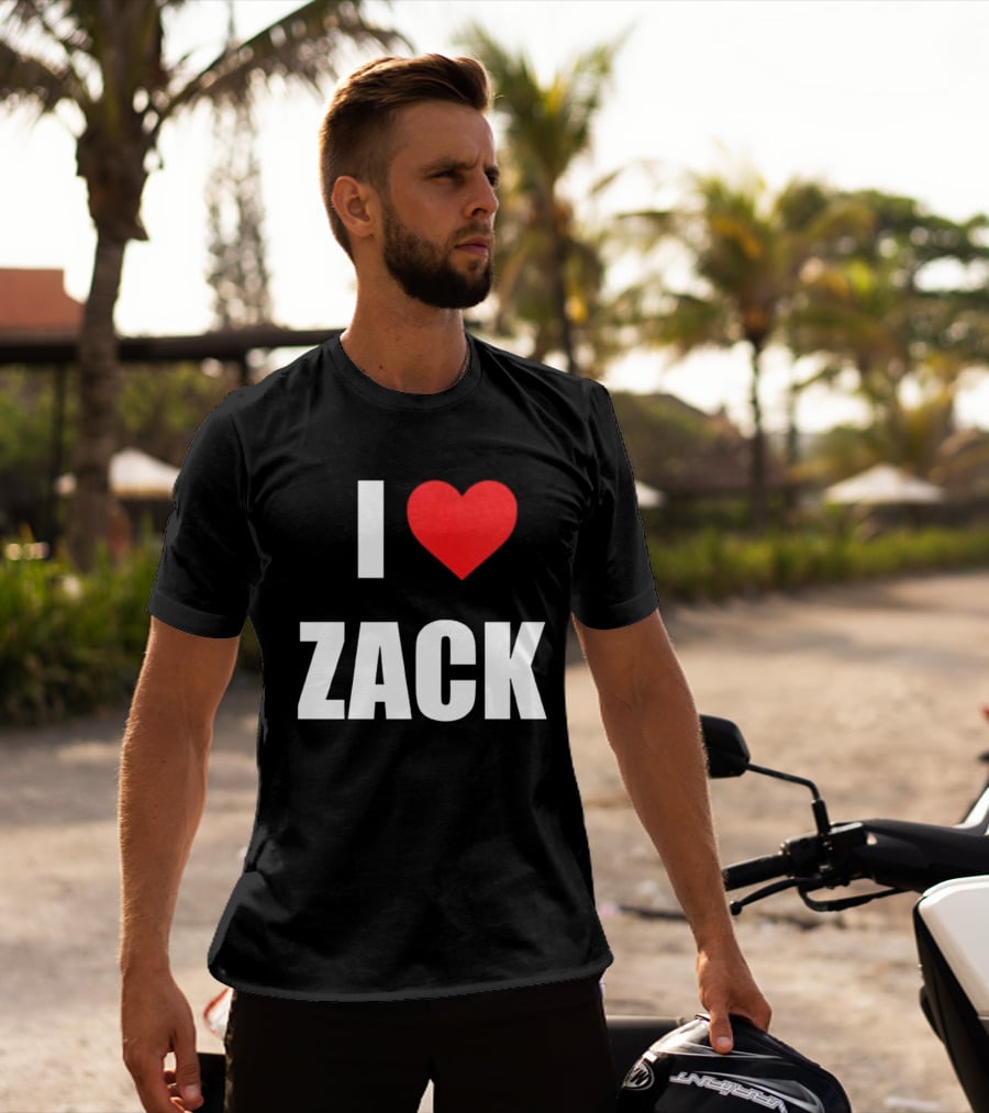 I Heart Zack Red Love T-Shirt