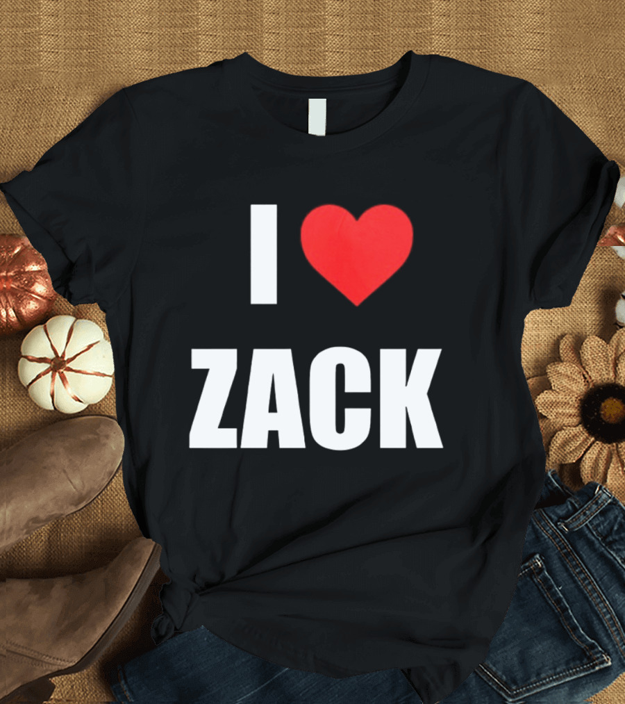 I Heart Zack Red Love T-Shirt