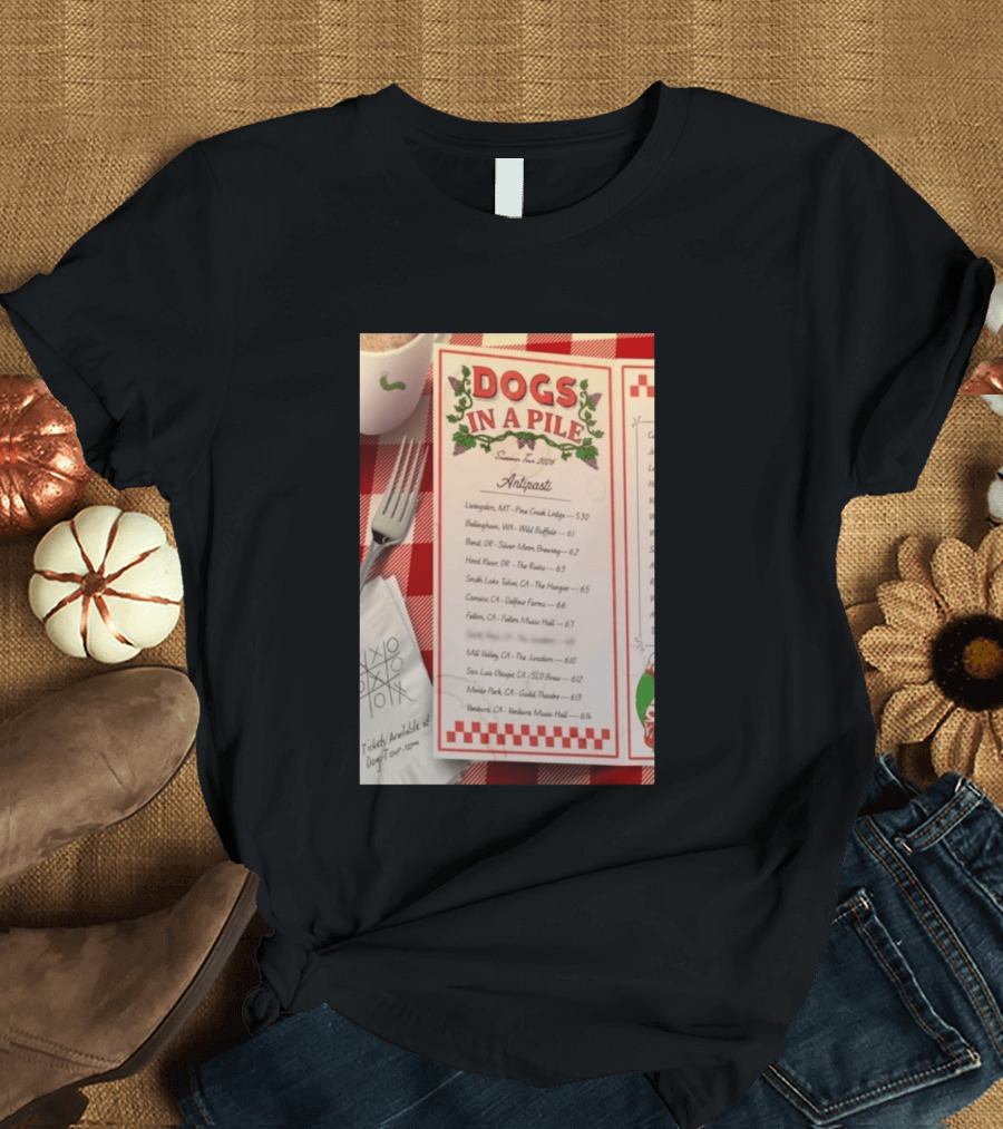 Dogs In A Pile Summer Tour 2026 T-Shirt