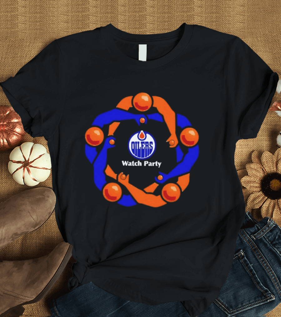 Edmonton Oilers Party Jerk Circle Arena Fans T-Shirt