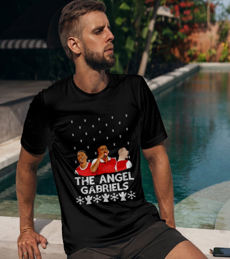 The Angel Gabriels Christmas Soccer Players Snowflakes T-Shirt