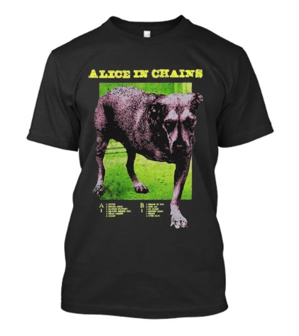 Alice In Chains Tripod Album Cover Art Dog Image T-Shirt