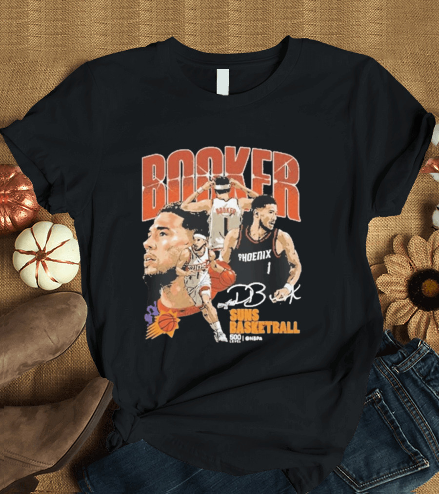 Booker Suns Basketball Phoenix 500 Career Games T-Shirt