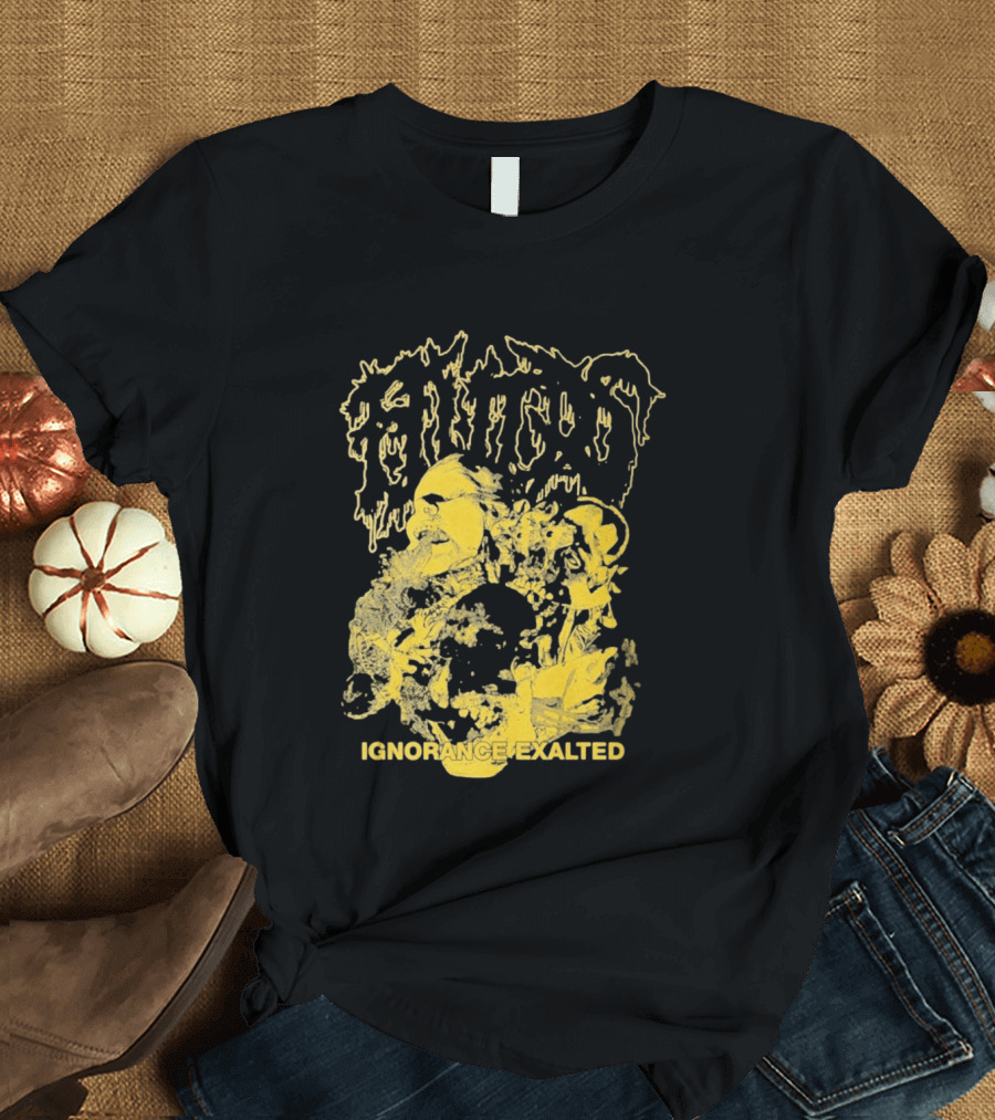 Fluids Ignorance Exalted Abstract Golden T-Shirt