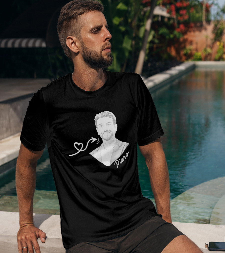 Piero Barone Il Volo Love Heart Men's Fashion Red T-Shirt