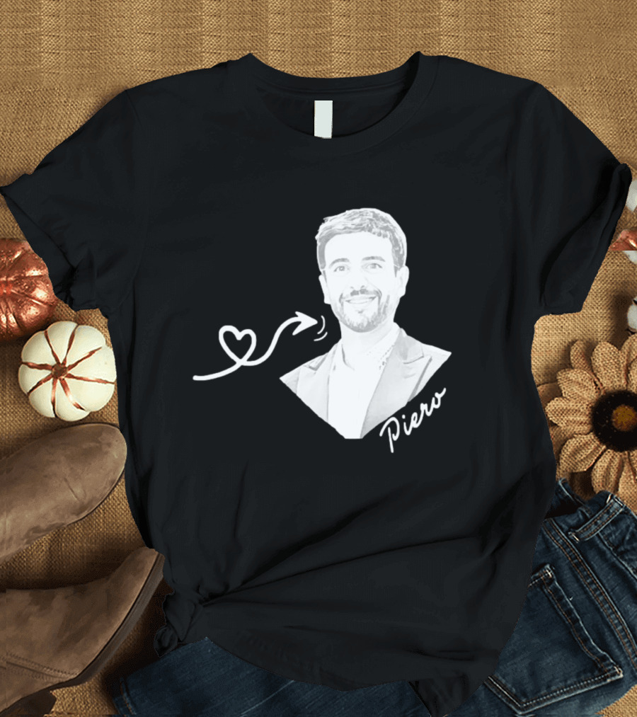 Piero Barone Il Volo Love Heart Men's Fashion Red T-Shirt