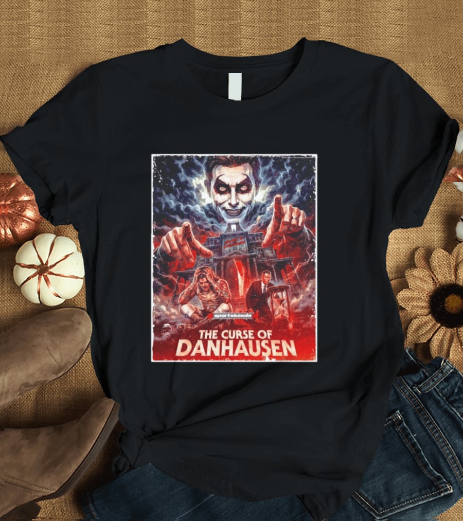 The Curse Of Danhausen Sportskeeda WWE Men For Sale Ships Free T-Shirt