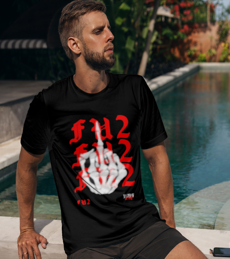 FU2 Middle Finger Three 6 Mafia Master Of Evil T-Shirt
