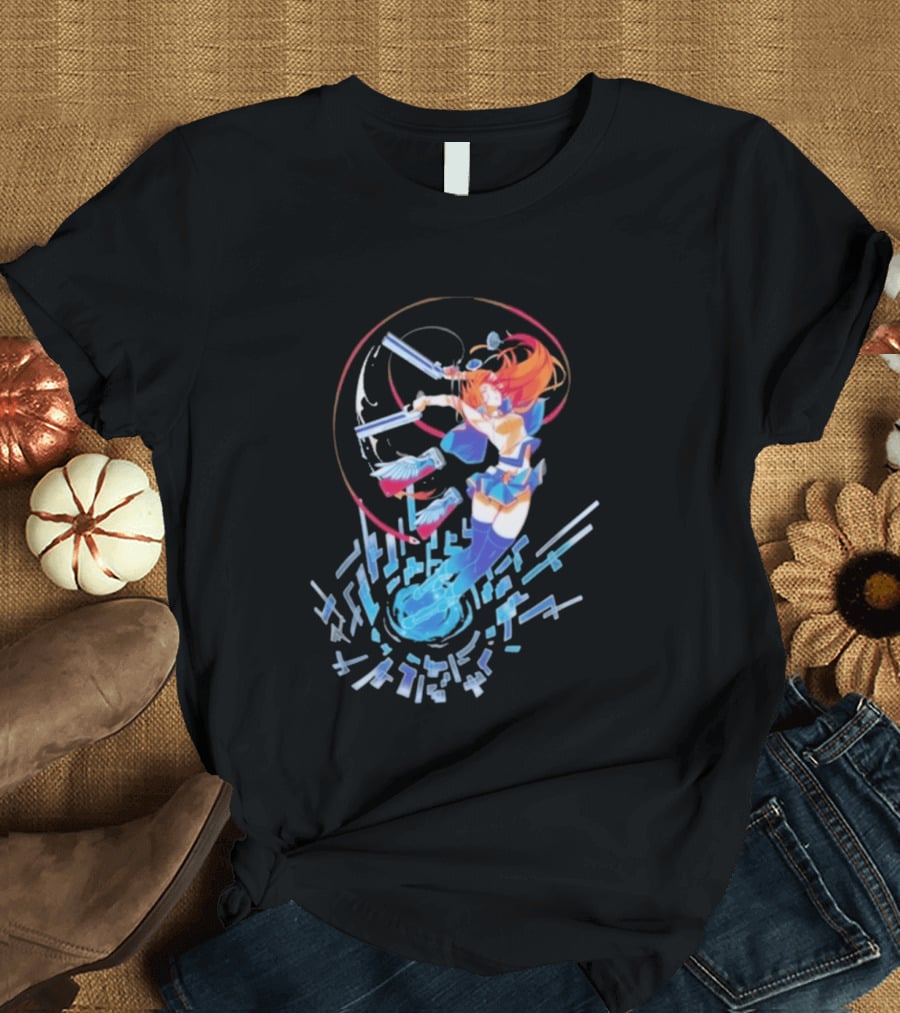 Noel Vermillion Blazblue Action Pose Dynamic T-Shirt