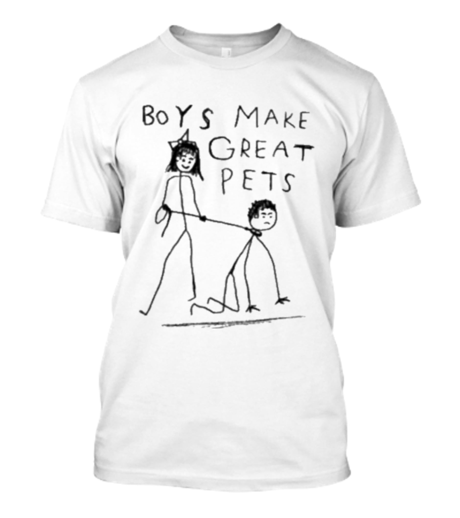 Boys Make Great Pets Stick Figure Drawing T-Shirt