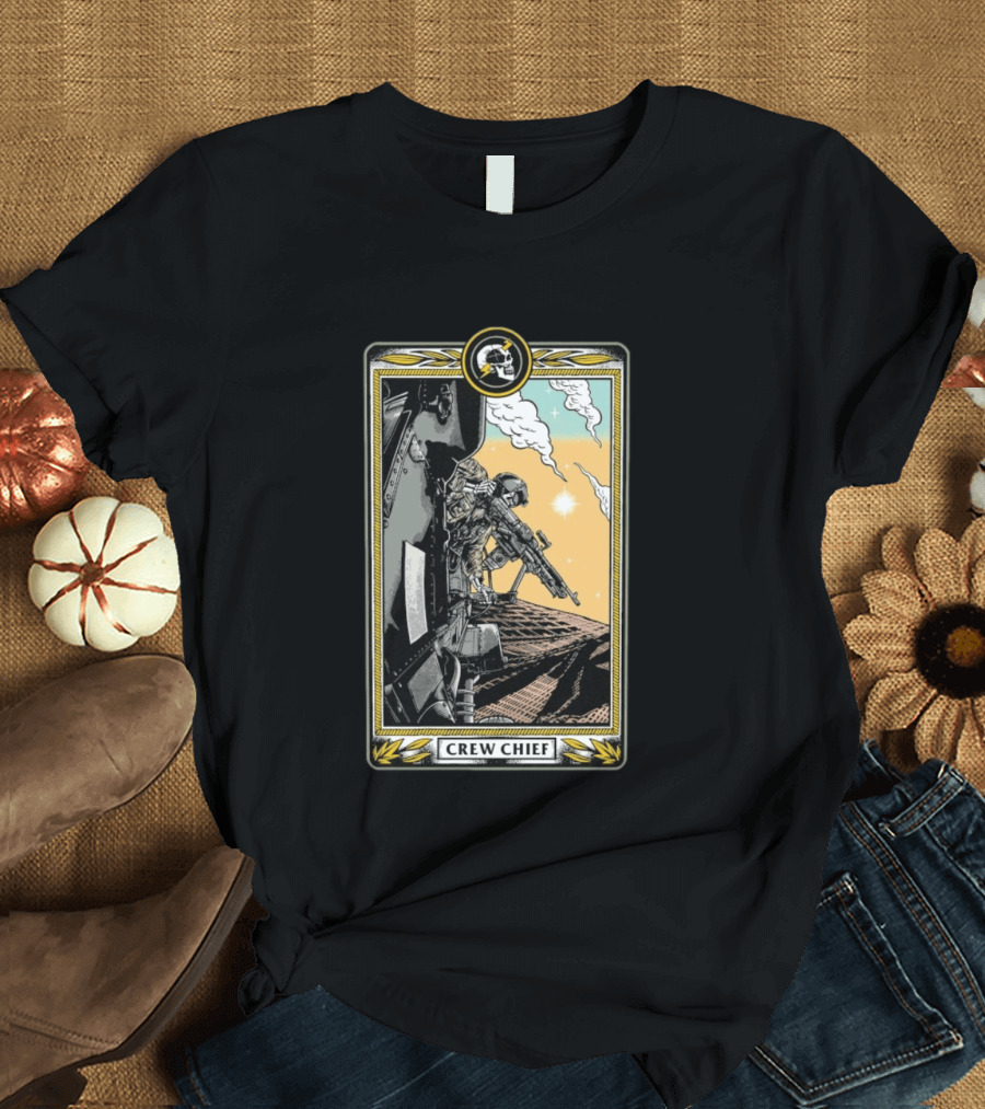 Crew Chief Otx Nation Tactical Helicopter Operator T-Shirt