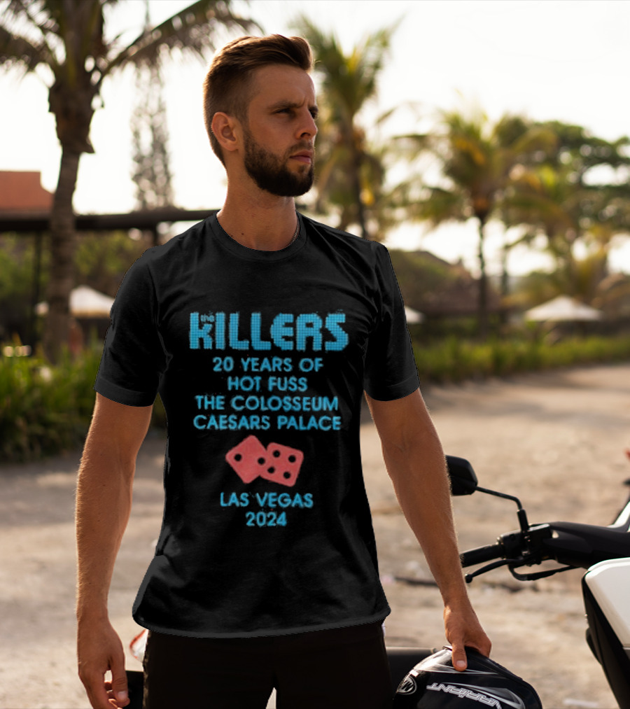 Killers 20 Years Hot Fuss Colosseum Caesars Palace Las Vegas 2024 T-Shirt