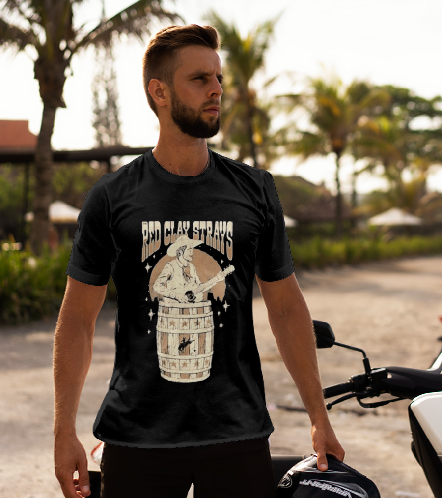 Red Clay Strays Cowboy Musician With Guitar T-Shirt