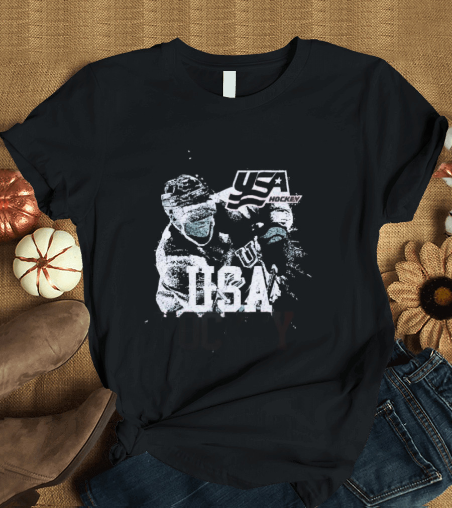 USA Hockey Player Vintage Ice Champion T-Shirt