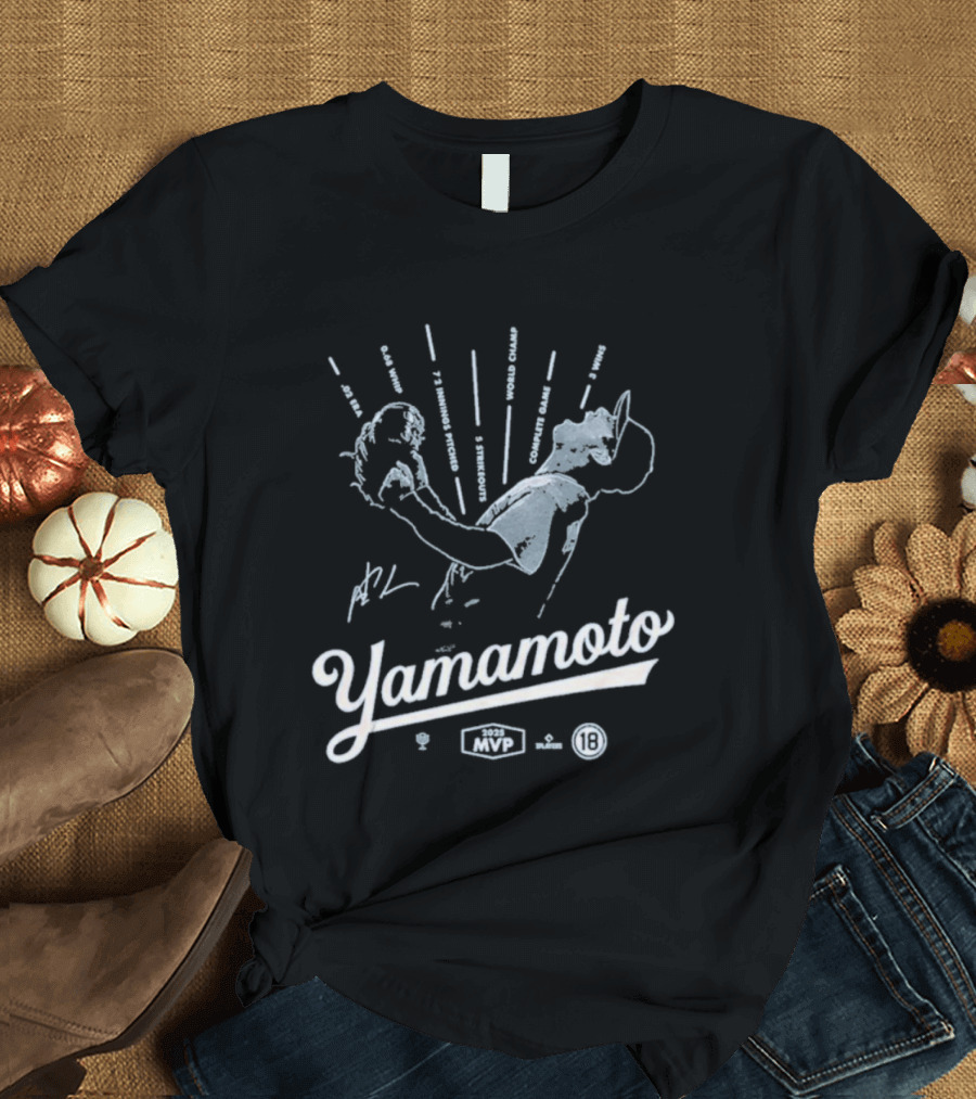 Yamamoto 2025 MVP Baseball Pitcher T-Shirt