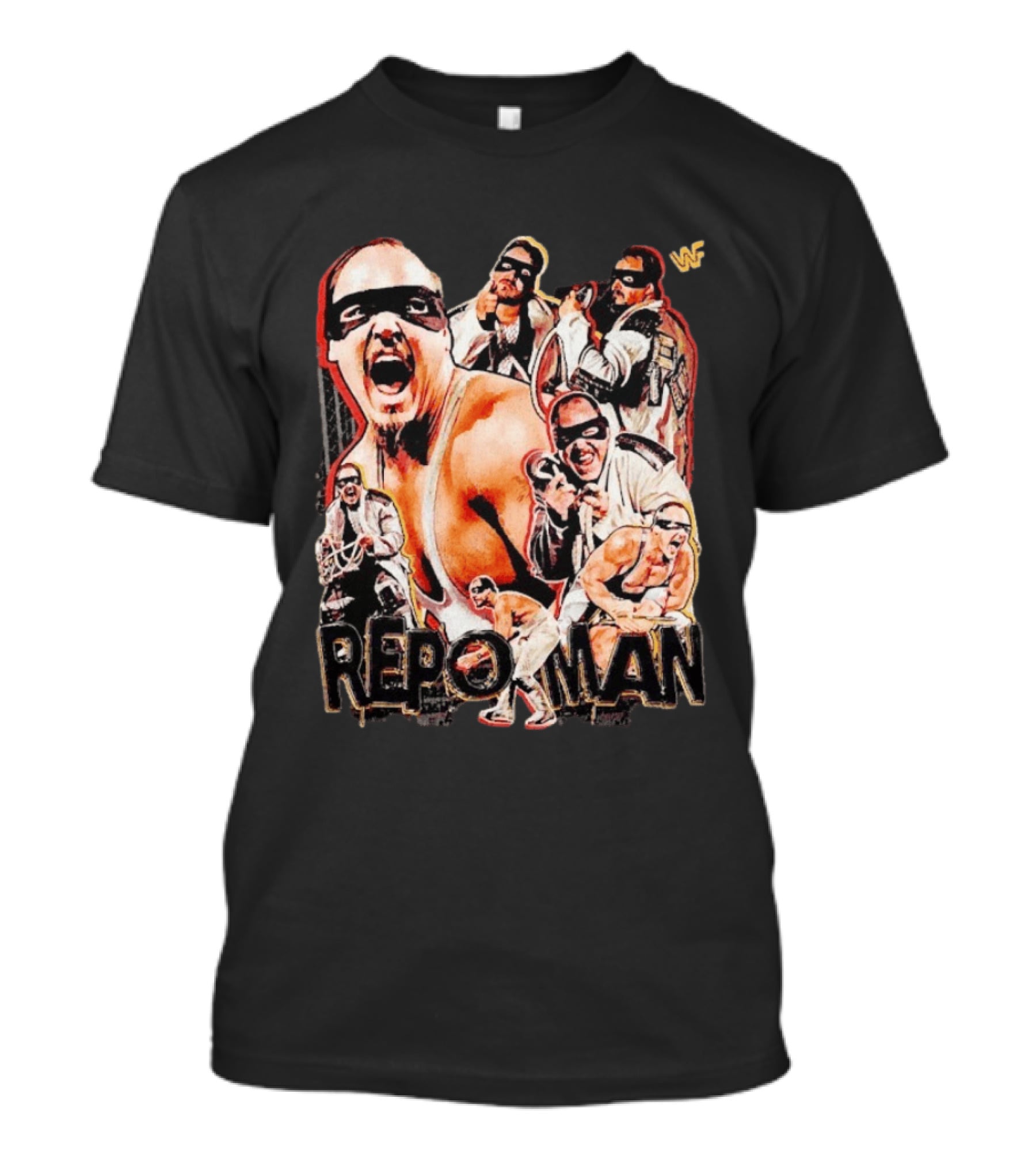 Repo Man Barry Darsow WWF Wrestler Collage T-Shirt