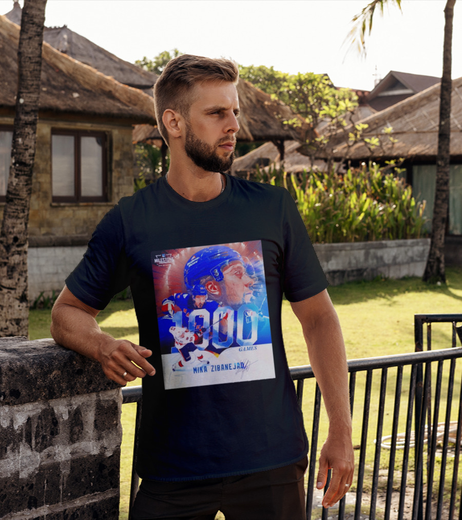 Mika Zibanejad New York Rangers 1000 Games Milestone NHL Career Celebration T-Shirt
