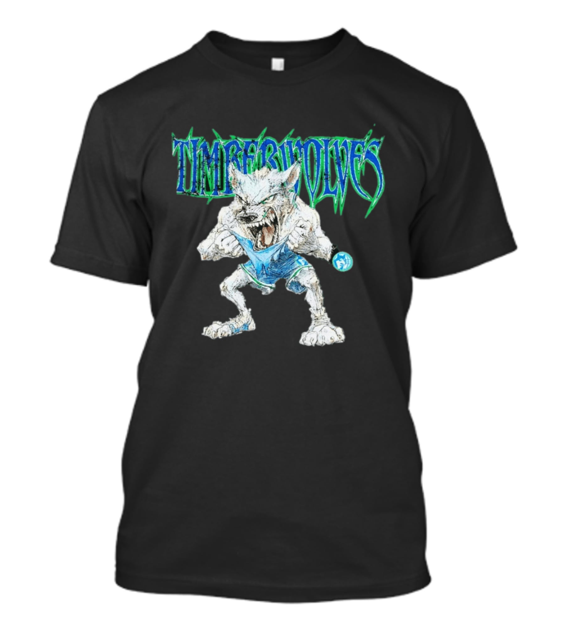 Timberwolves Mascot Crunch The Wolf Fierce T-Shirt