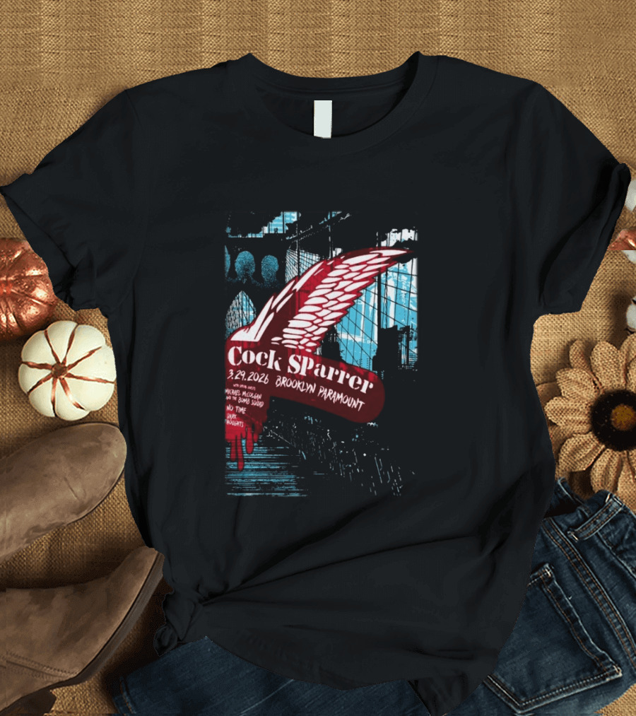 Cock Sparrer Brooklyn Paramount 03.29.2026 Winged Logo Bridge T-Shirt