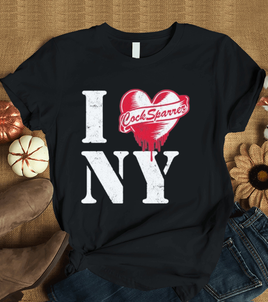 I Love NY Cock Sparrer Heart Design 2026 Concert Tour New York T-Shirt
