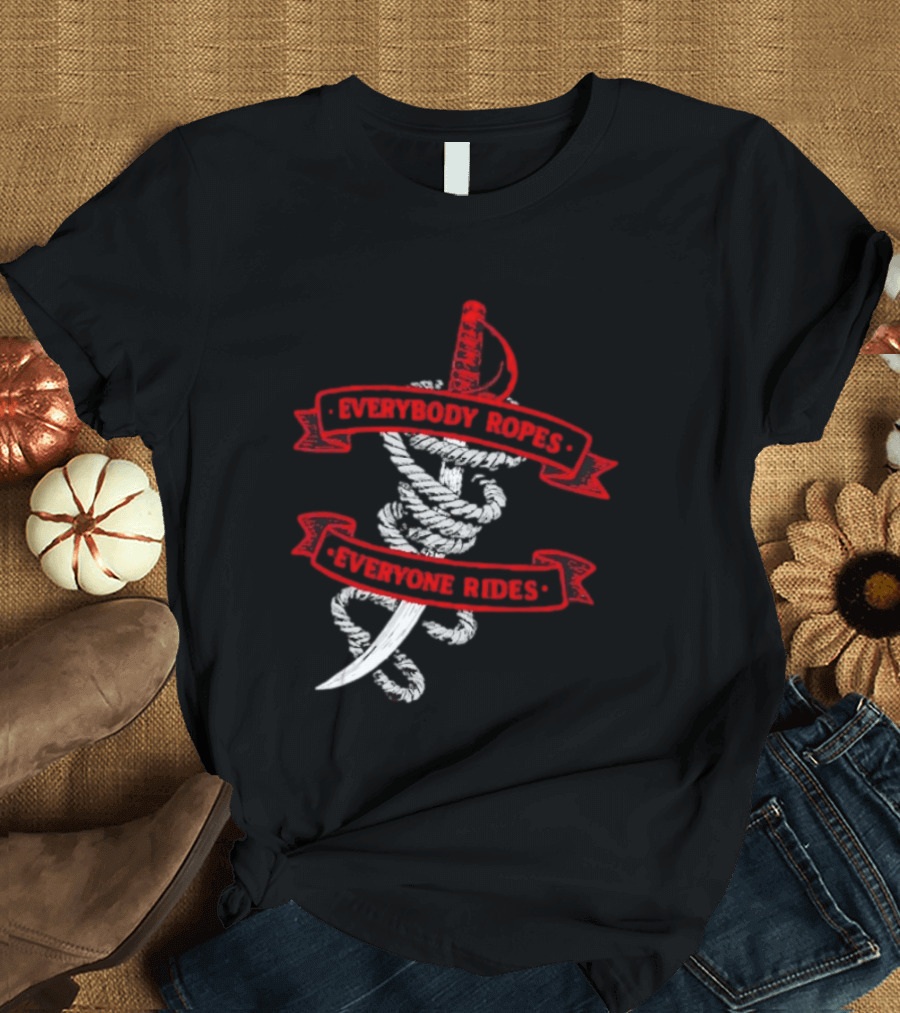 Everybody Ropes Everyone Rides Buffalo Sabres Rope Sword T-Shirt