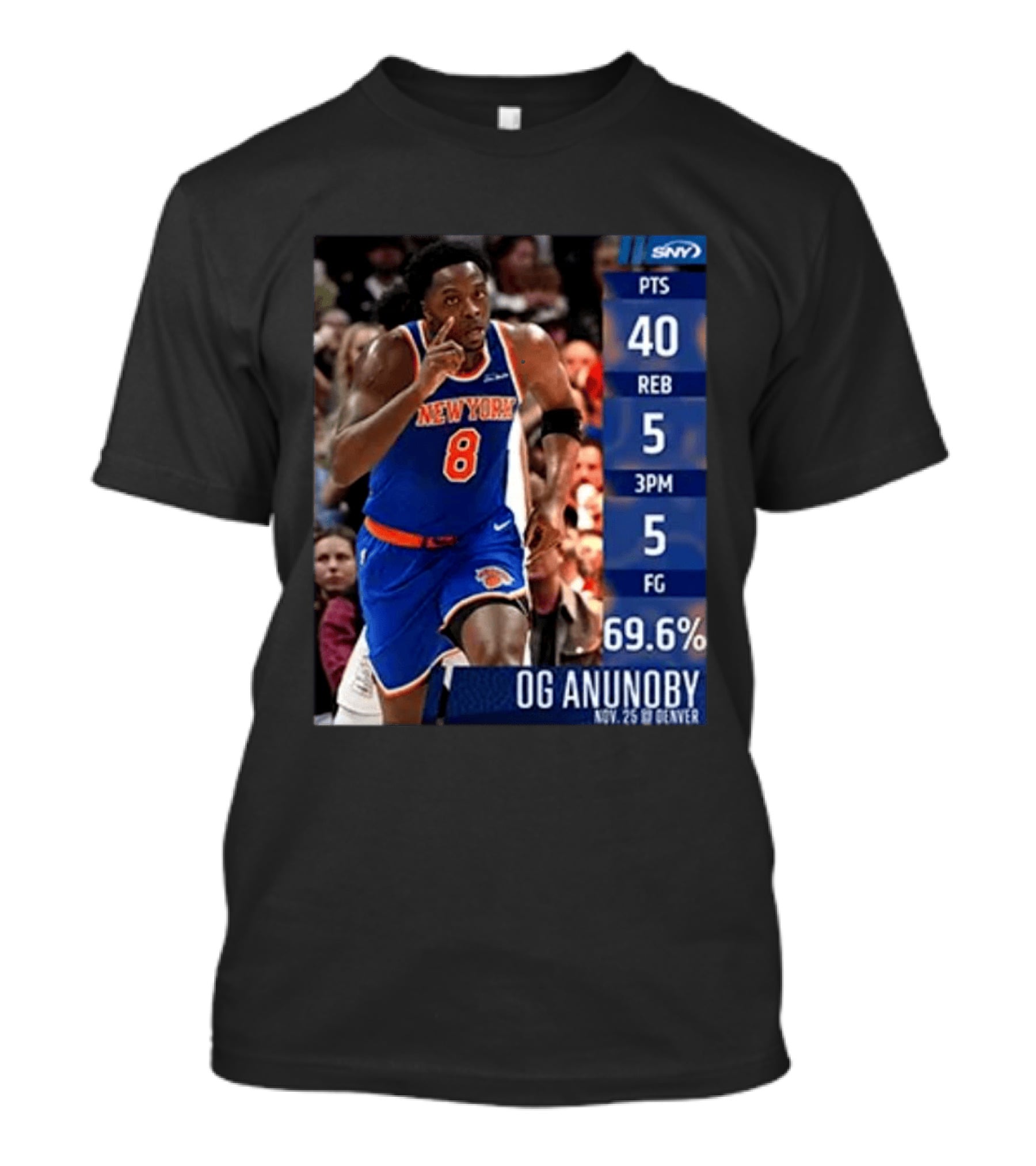 OG Anunoby 40 Points New York Performance Nov 25 Denver T-Shirt