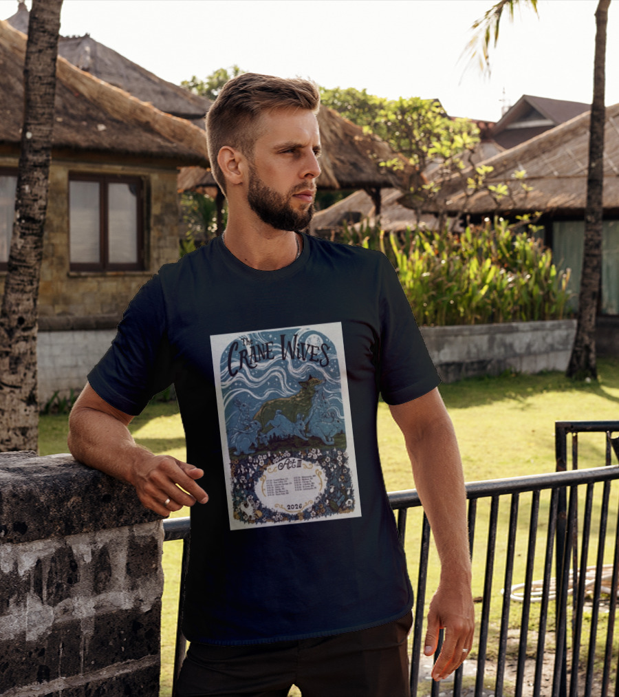 The Crane Wives Act III Concert Tour August 2026 Moonlit Forest Animals T-Shirt