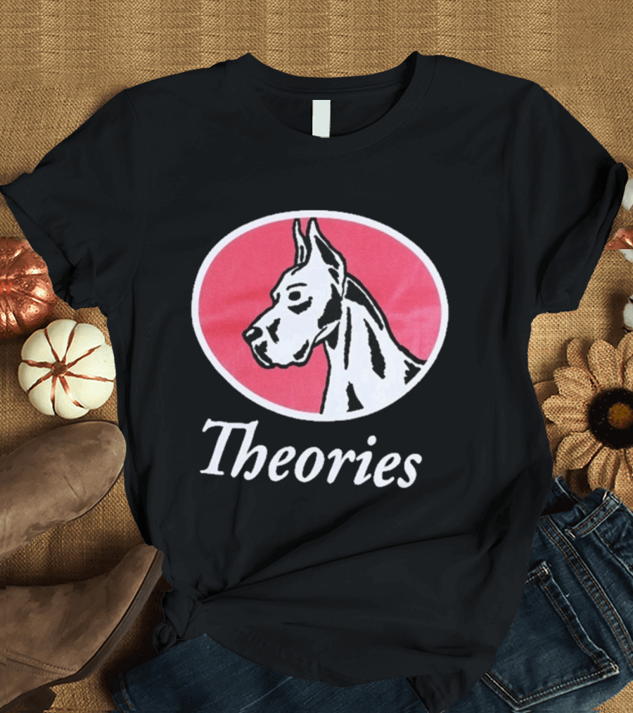 Theories Of Atlantis Champ Faded Brown Great Dane Oval T-Shirt