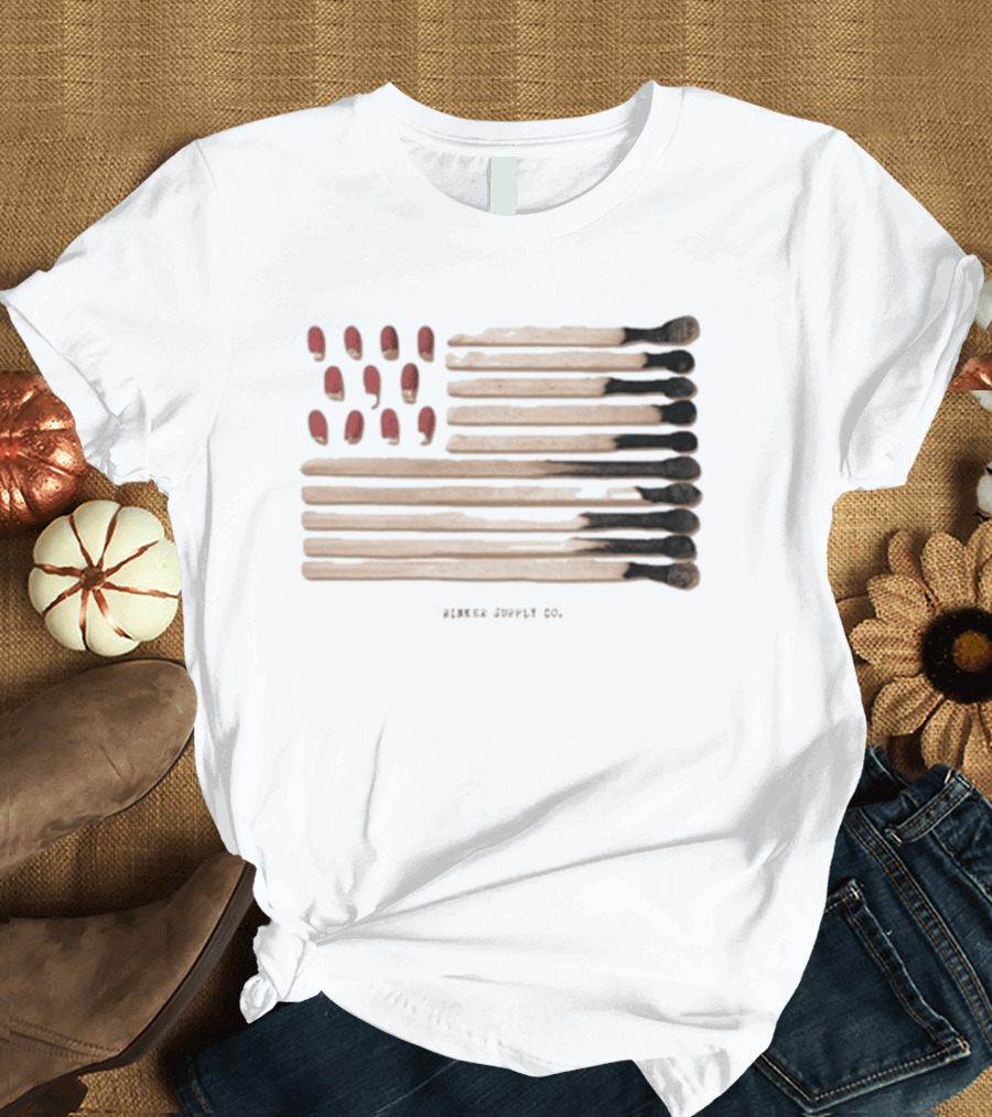 Noah Rinker Rinker Supply Co Matches American Flag T-Shirt