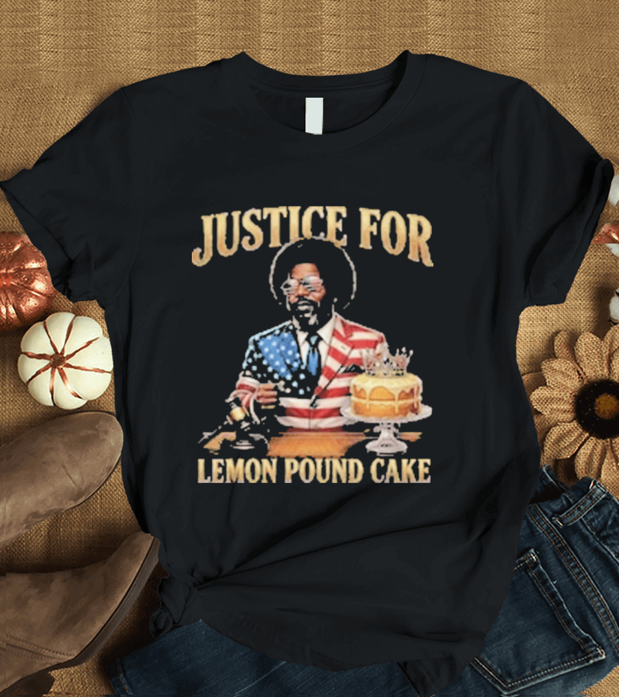 Justice For Lemon Pound Cake Afroman American Flag Suit T-Shirt