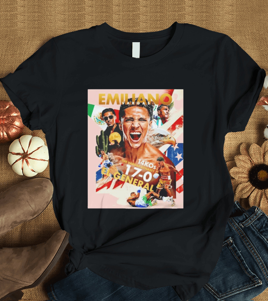 Emiliano Vargas El General 17 0 Boxer The Vargas Dynasty 14 KOs T-Shirt