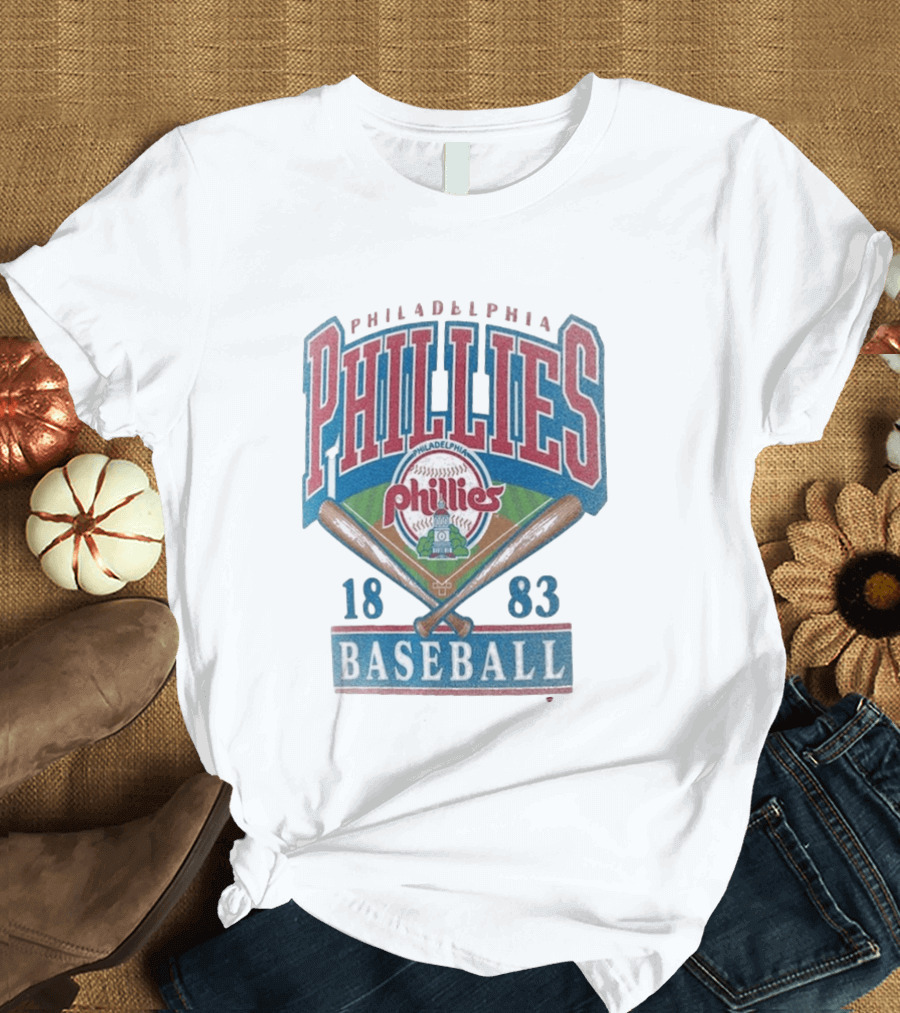 Philadelphia Phillies 1883 Baseball Vintage Style Big & Tall T-Shirt