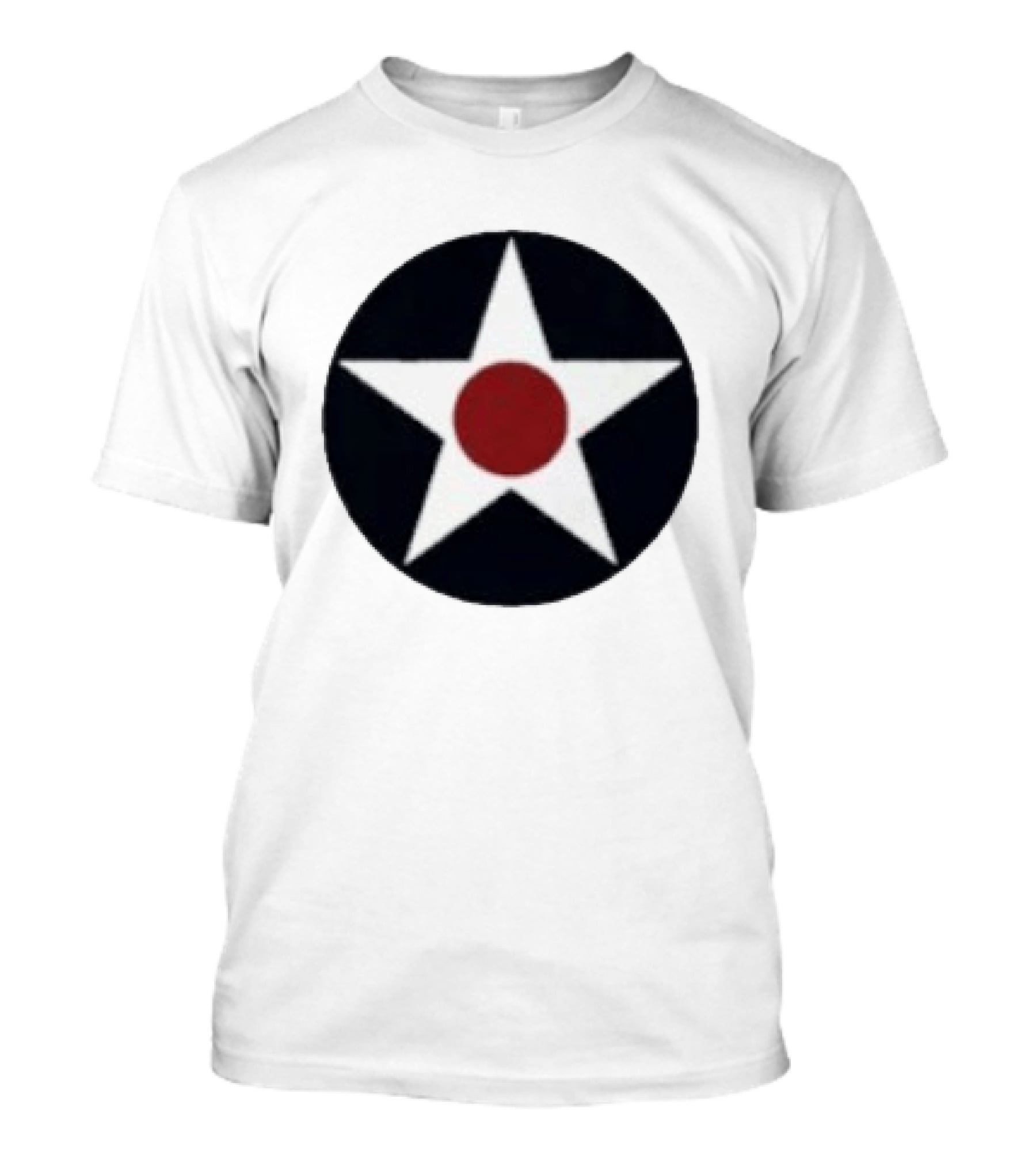 United States Army Air Forces 1940s Star Roundel Pocket Insignia T-Shirt