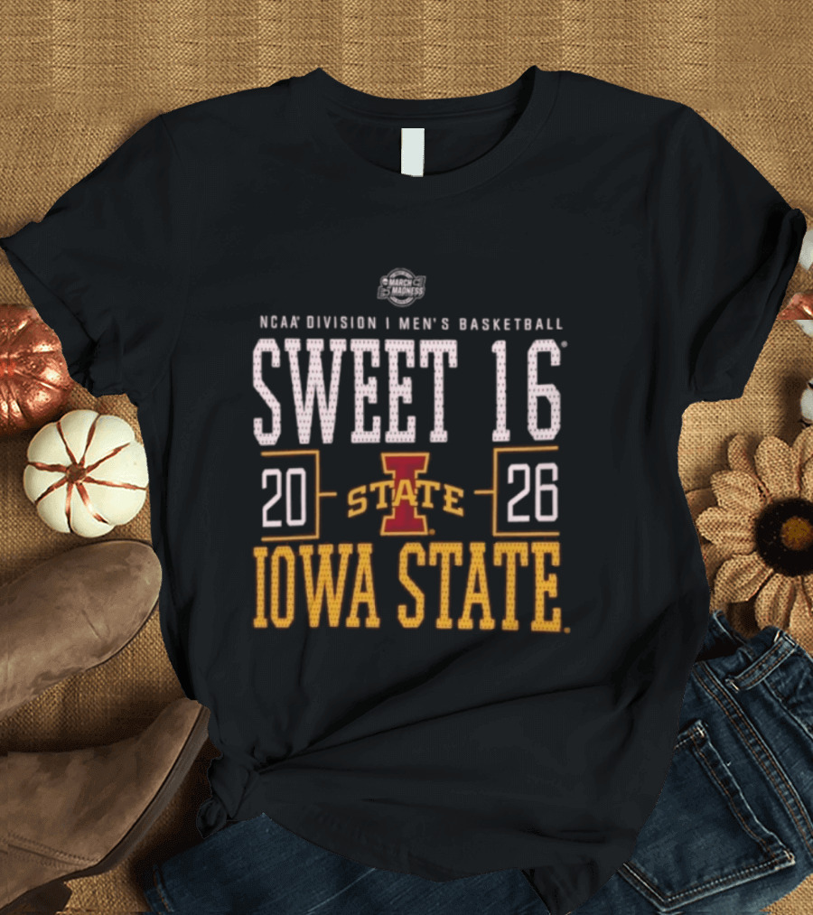 NCAA Division I Men's Basketball Sweet 16 2026 Iowa State T-Shirt