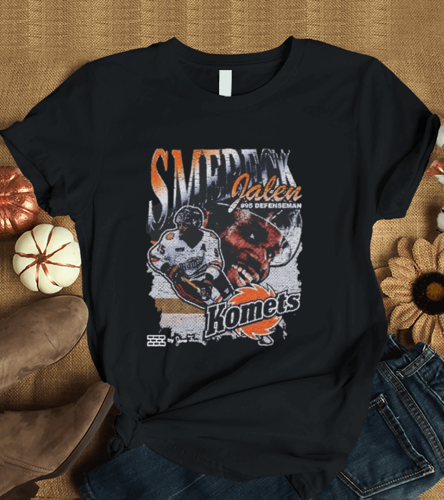 SMERECK Jalen #95 Defenseman Fort Wayne Komets Hockey T-Shirt