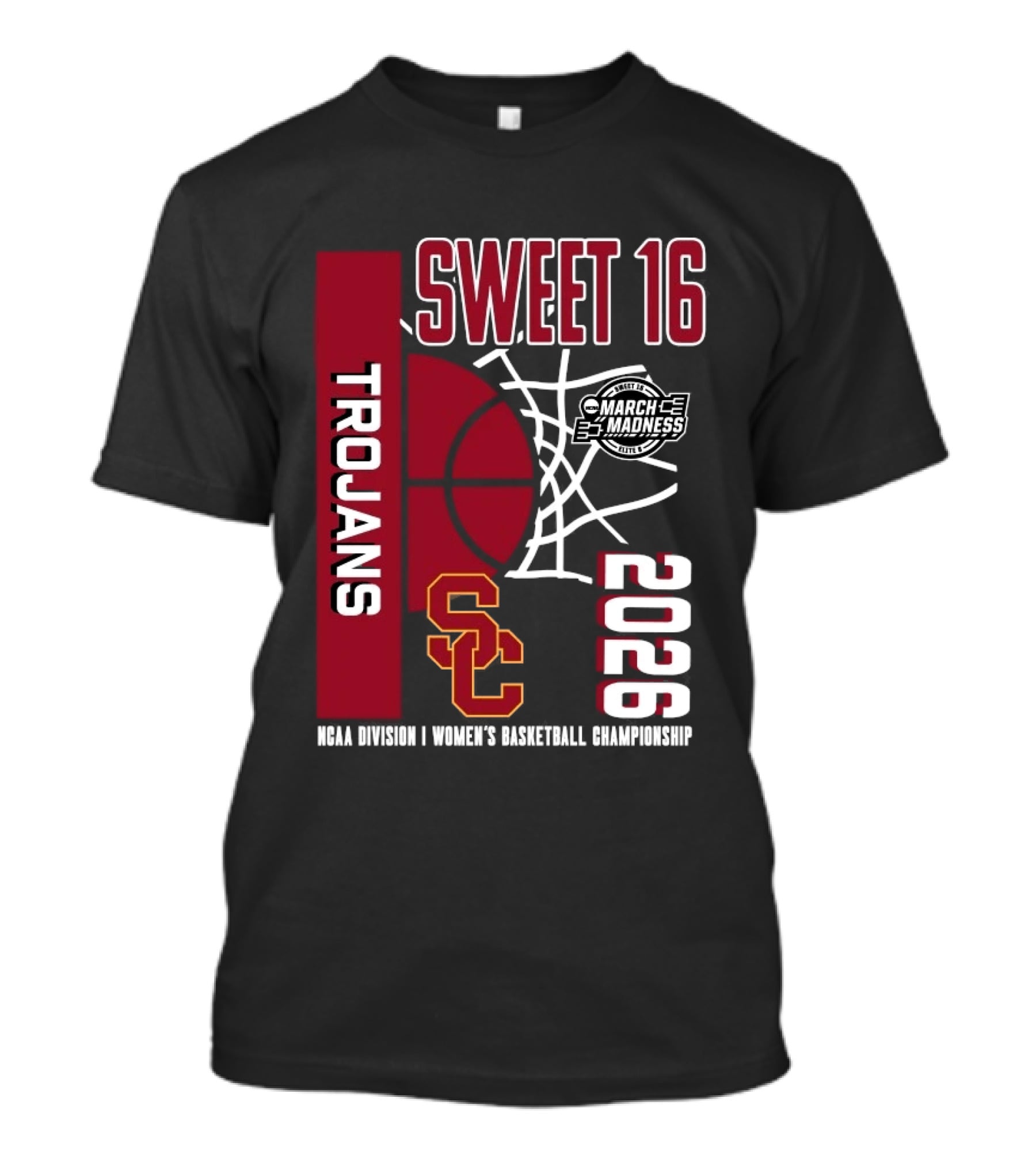 USC Trojans 2026 NCAA Division I Women's Basketball Championship Sweet 16 March Madness T-Shirt