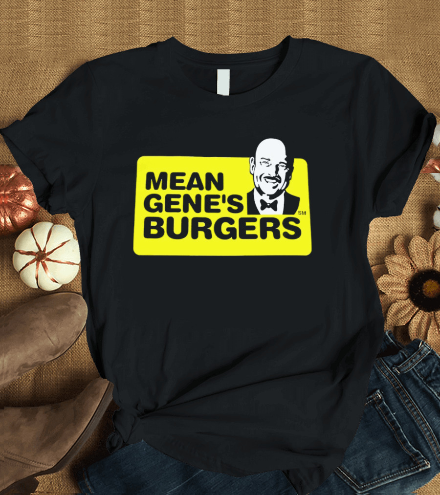 Mean Gene's Burgers Classic Logo With Iconic Bowtie T-Shirt