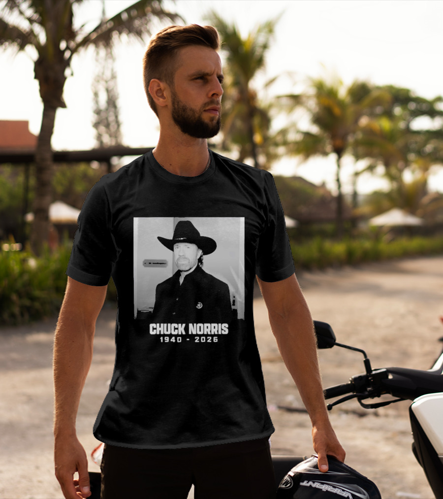 Chuck Norris Rest In Peace 2026 Cowboy Hat T-Shirt
