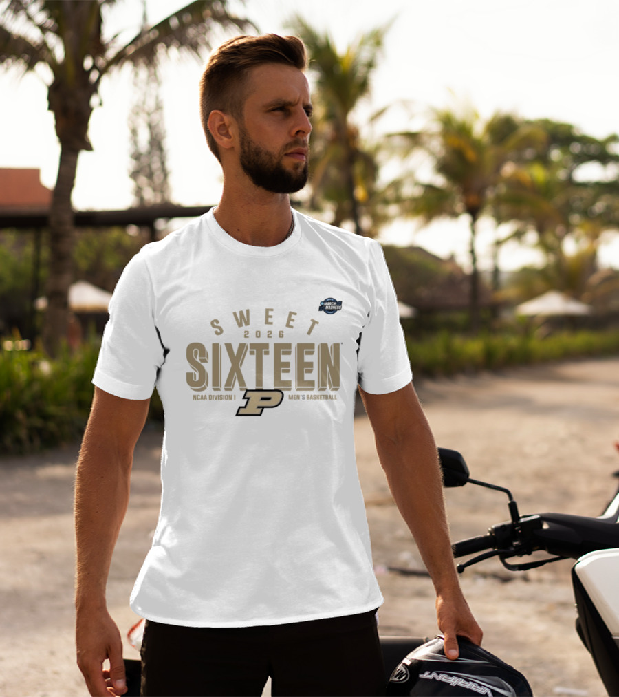 Sweet Sixteen 2026 Purdue NCAA Division I Men's Basketball T-Shirt